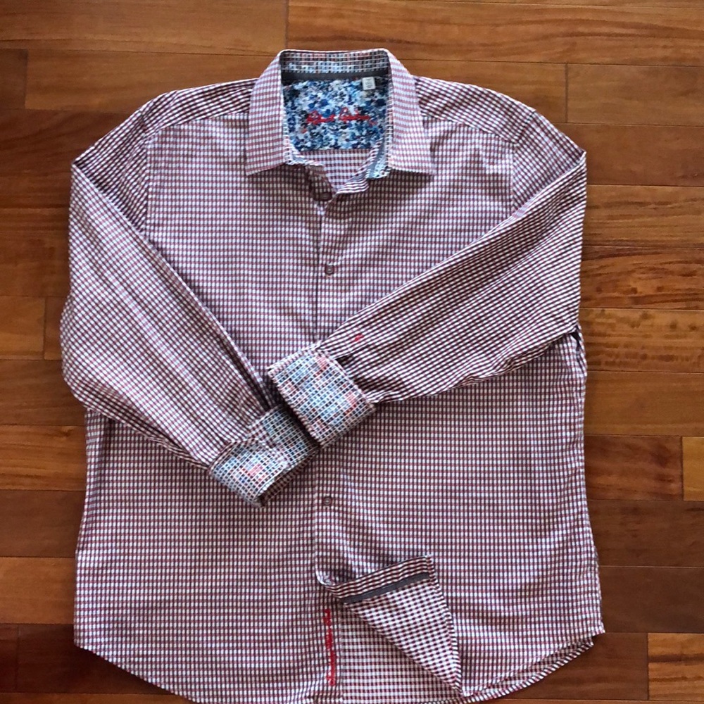 Checkered print Robert Graham 3XL shirt